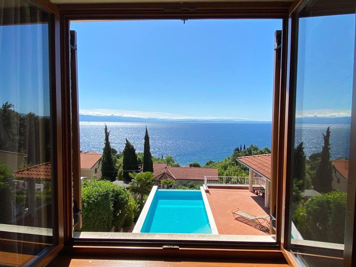 Villa Lovran - 150M To The Beach - Infinity Pool - Incredible Sea View - Fitness Room 외부 사진