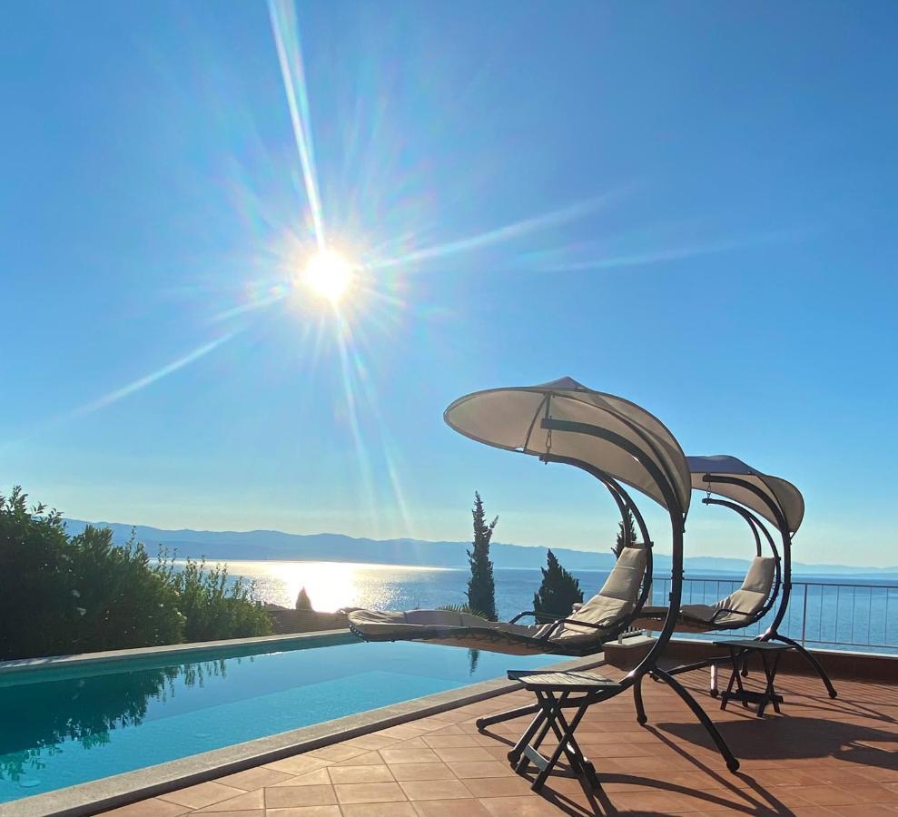 Villa Lovran - 150M To The Beach - Infinity Pool - Incredible Sea View - Fitness Room 외부 사진