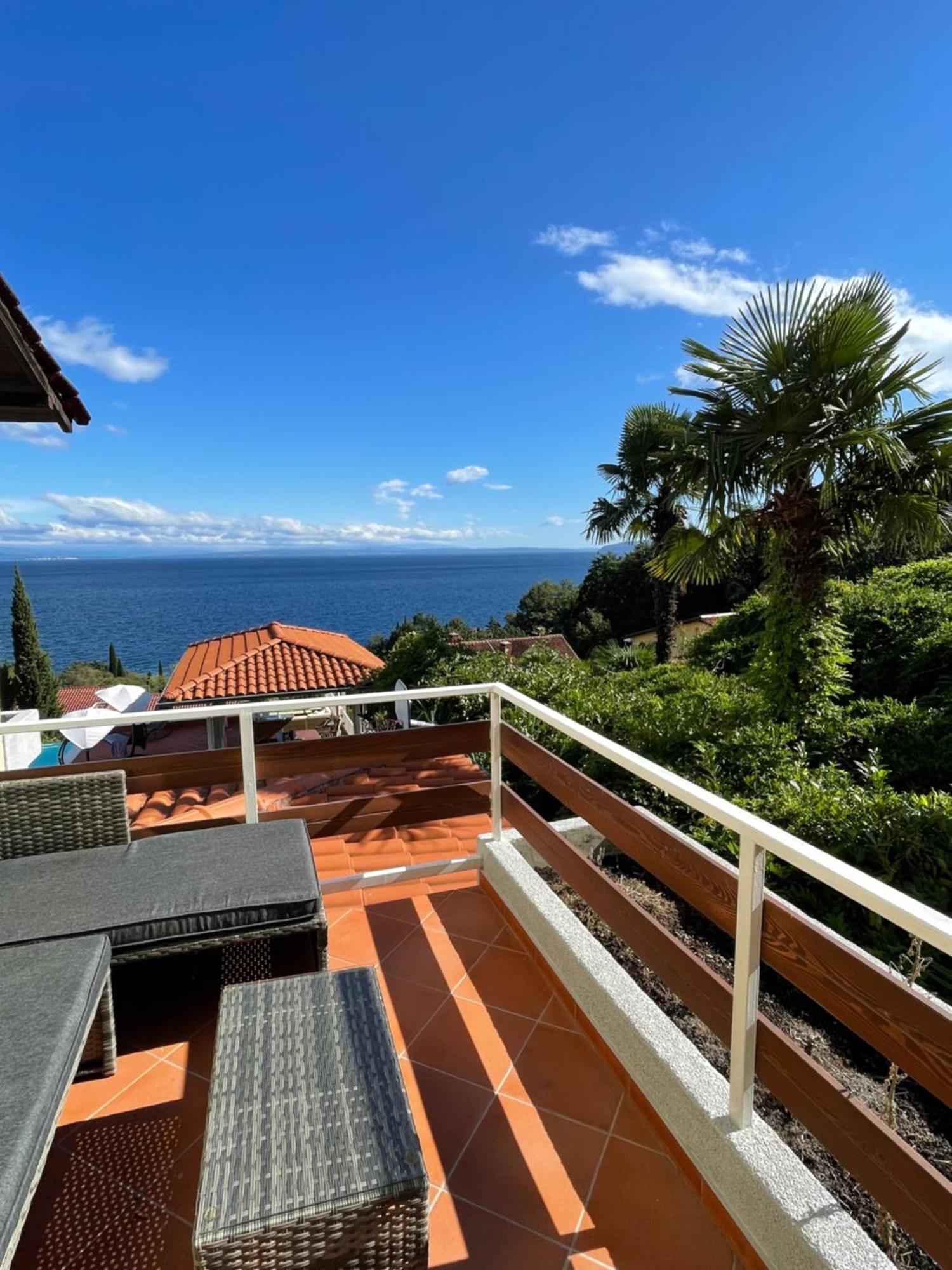 Villa Lovran - 150M To The Beach - Infinity Pool - Incredible Sea View - Fitness Room 외부 사진